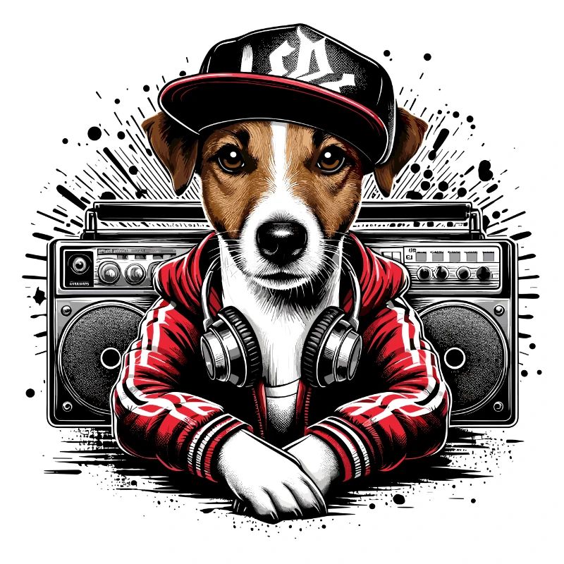 Jack Russell Terrier Ghetto Blaster Gift
