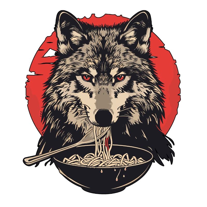 Nouilles ramen loup loup