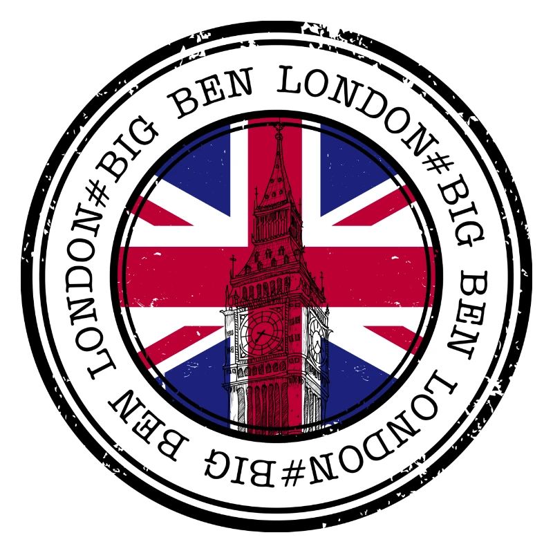 Timbre Union Jack Big Ben