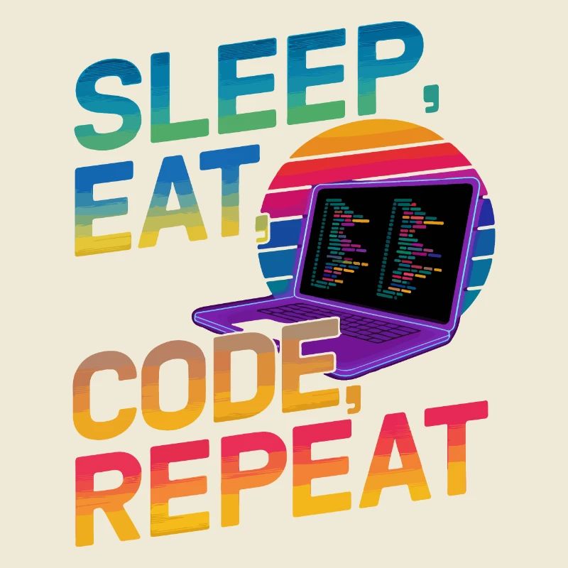 Sleep Eat Code Repeat Gift For Coder