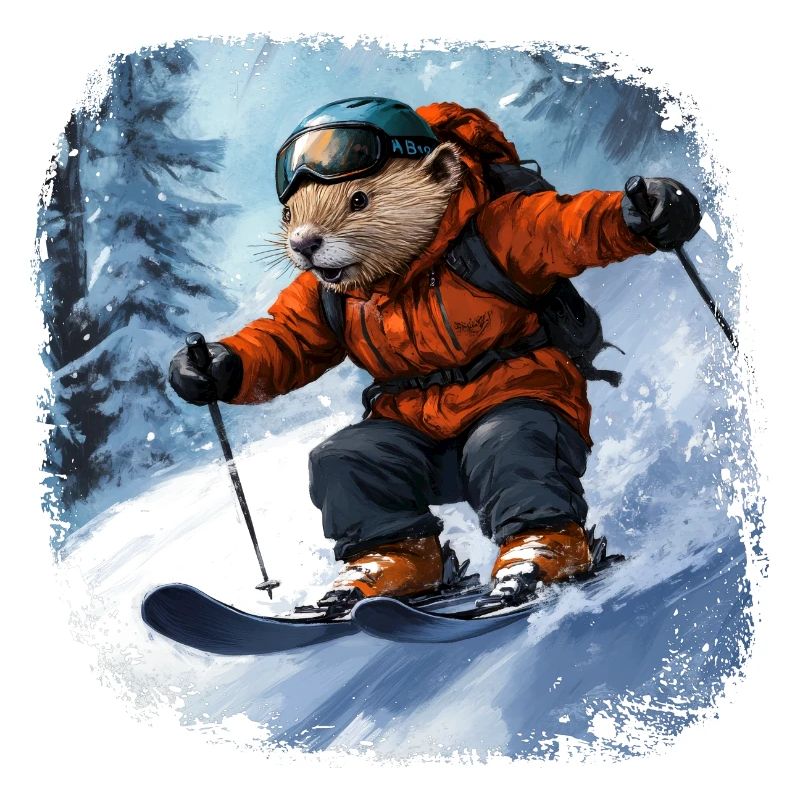 Skis de castor
