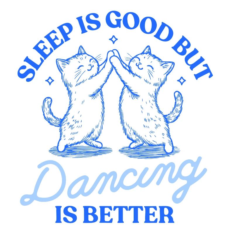 Le sommeil, c’est bien, mais la danse, c’est mieux – Motif du chat