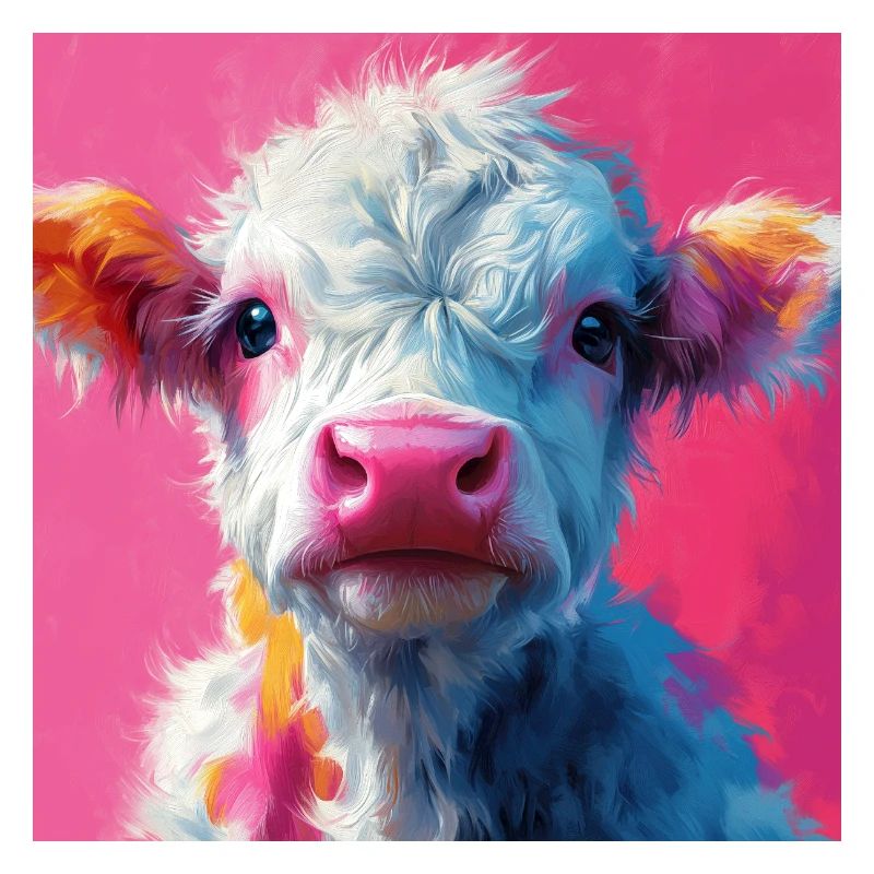 Vache rose