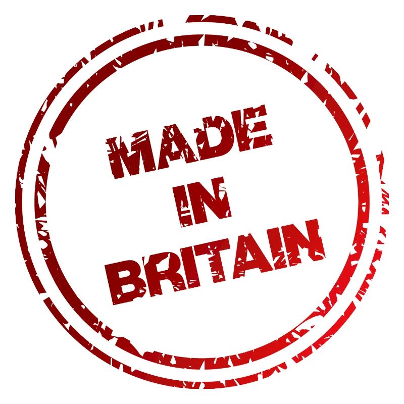 Made in Britain Distressed Red Stamp 