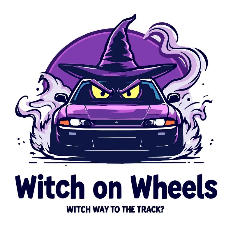 Logo de la sorcière sur roues