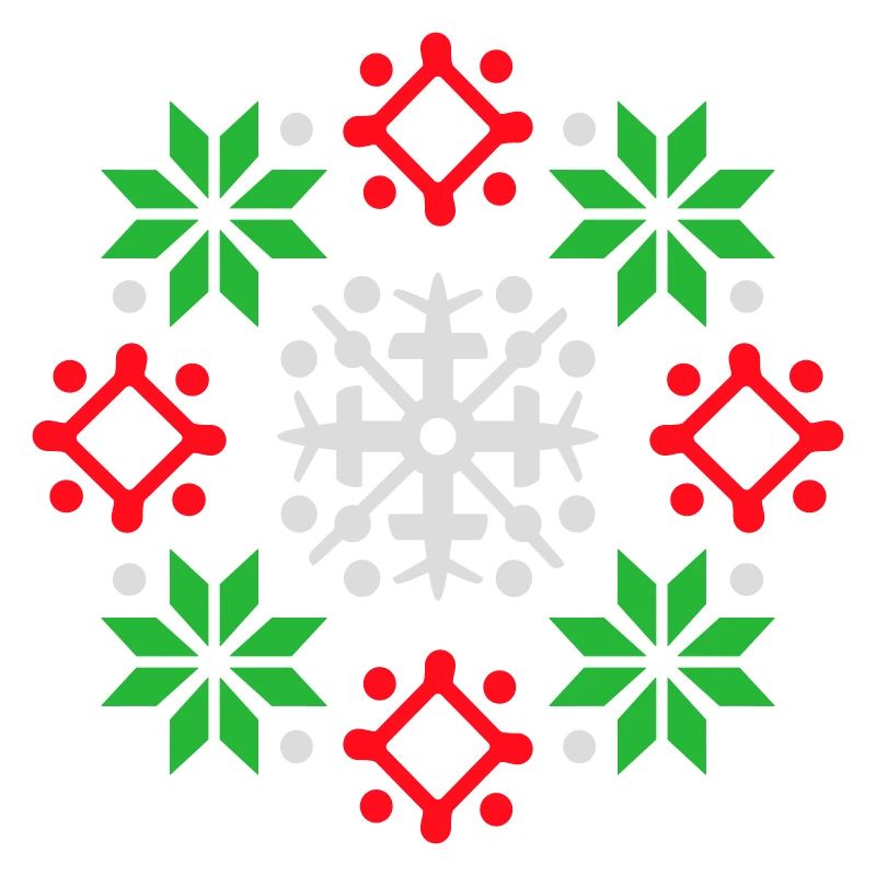 Snowflakes Pattern Christmas Sweater Snow