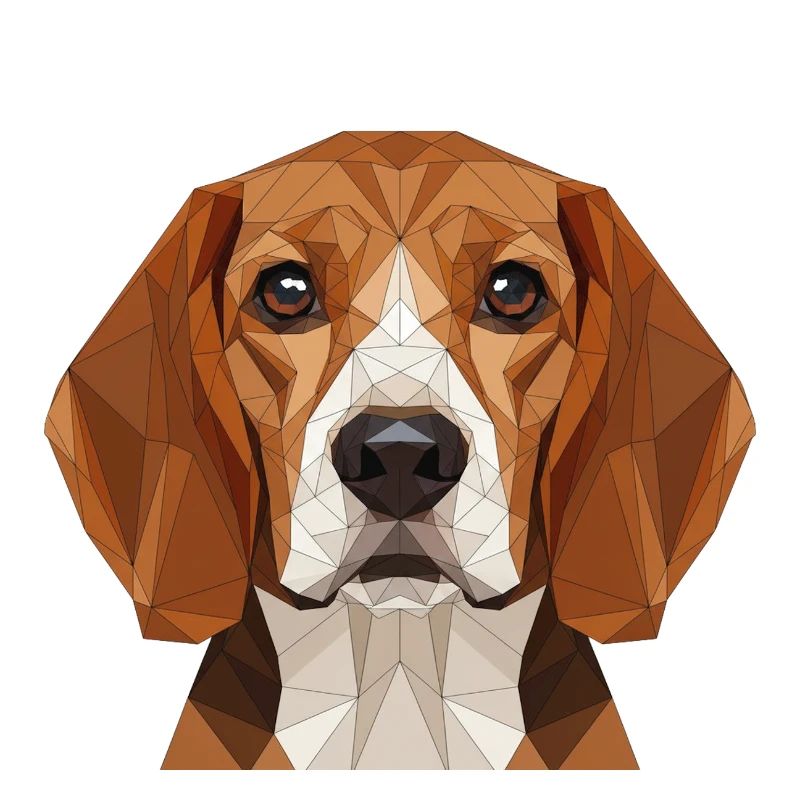 Polygon Beagle Porträt