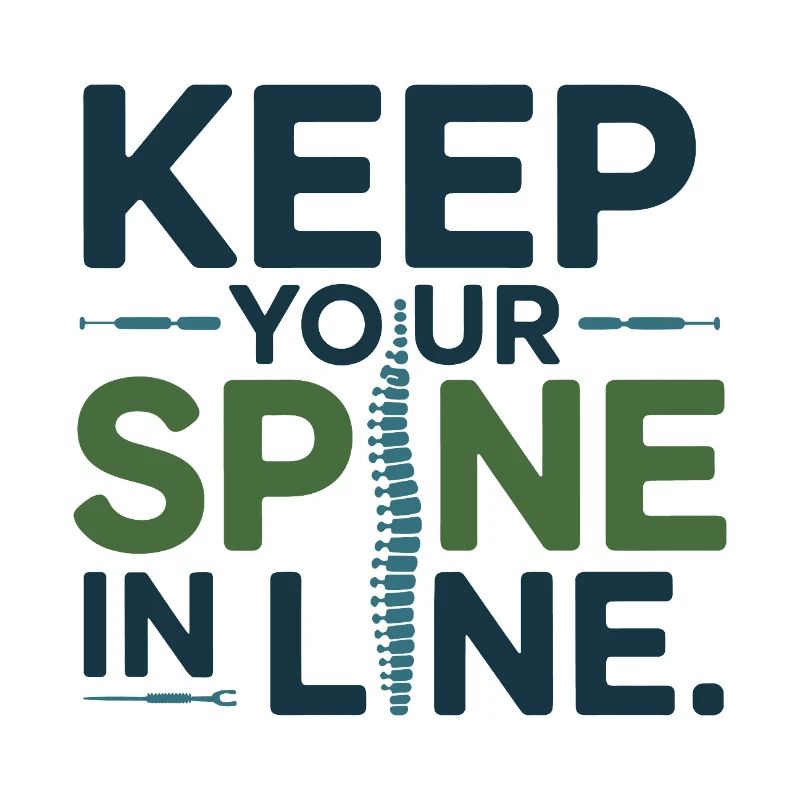 Chiropractor Keep Your Spine In Line Professional 