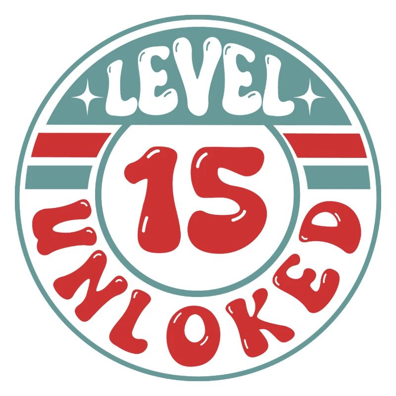 Level 15 Unlocked – Cool design for gamers