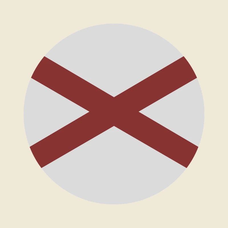 Drapeau rond de l’Alabama