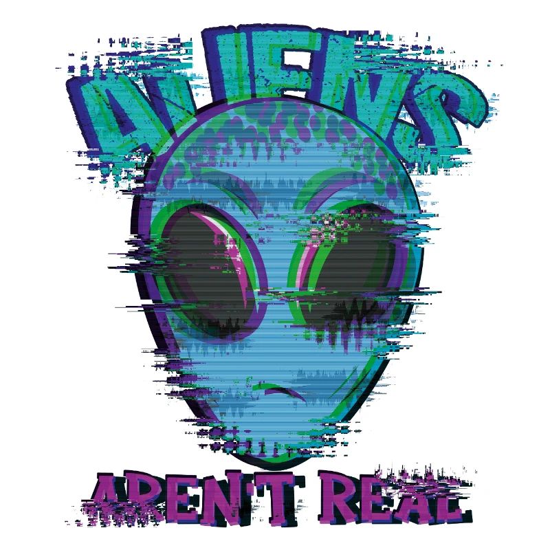 Weird Isn't Real Alien Glitch
