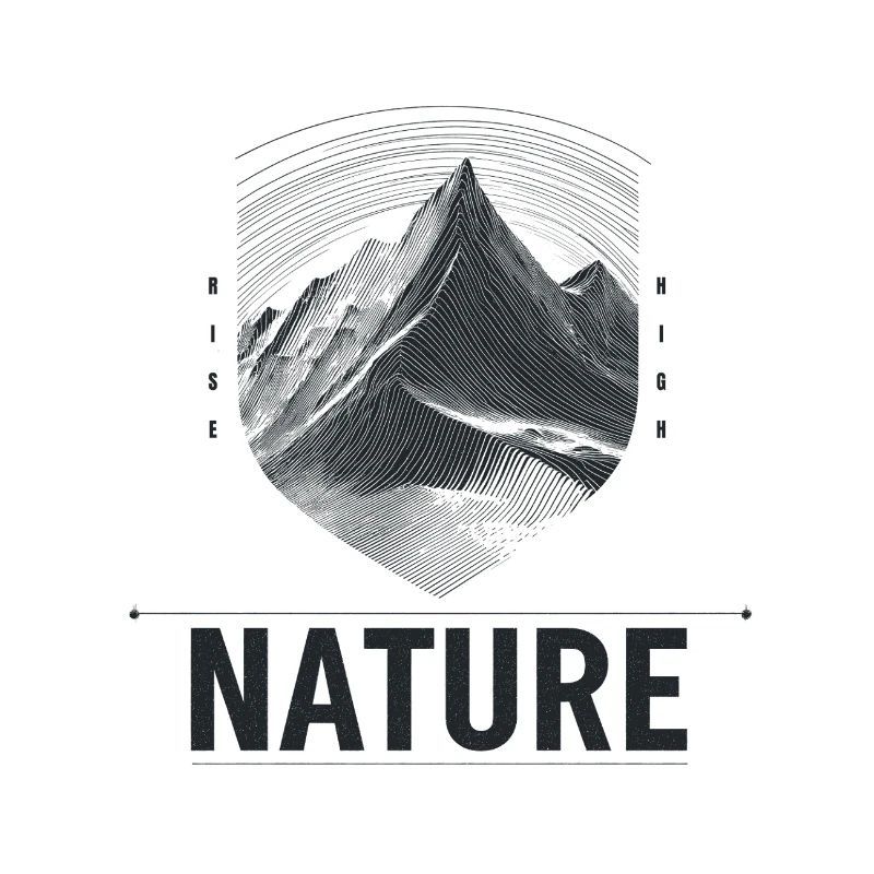 Mountain Landscape Shield Nature