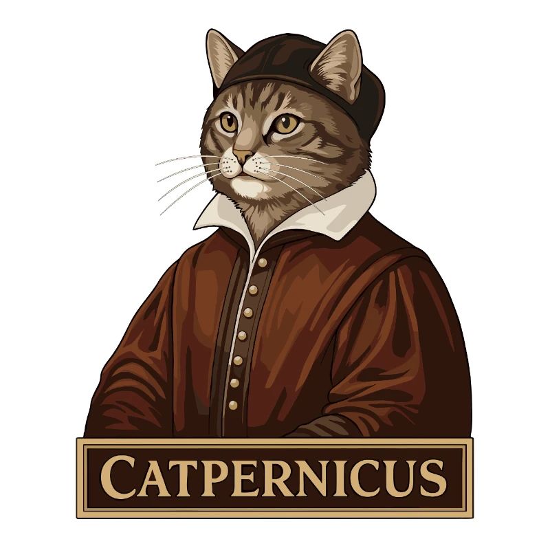 Catpernicus Nicolaus Copernicus Astronomenkatze