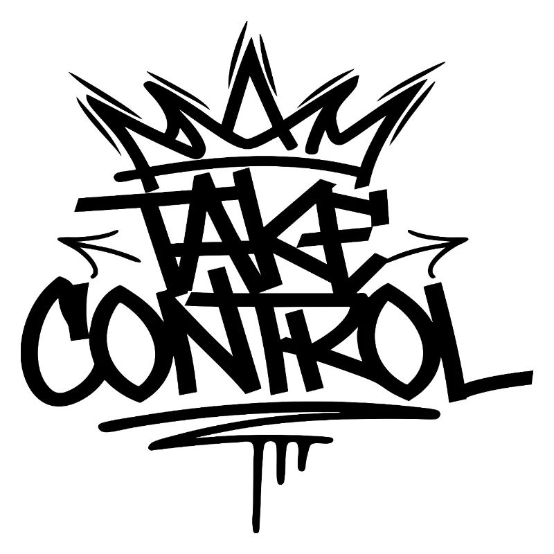 Take Control Graffiti T-shirt Design