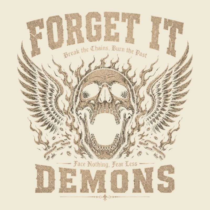 Forget It Demons Skull Wings