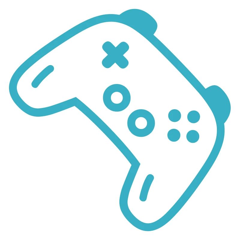 Türkise Controller-Silhouette