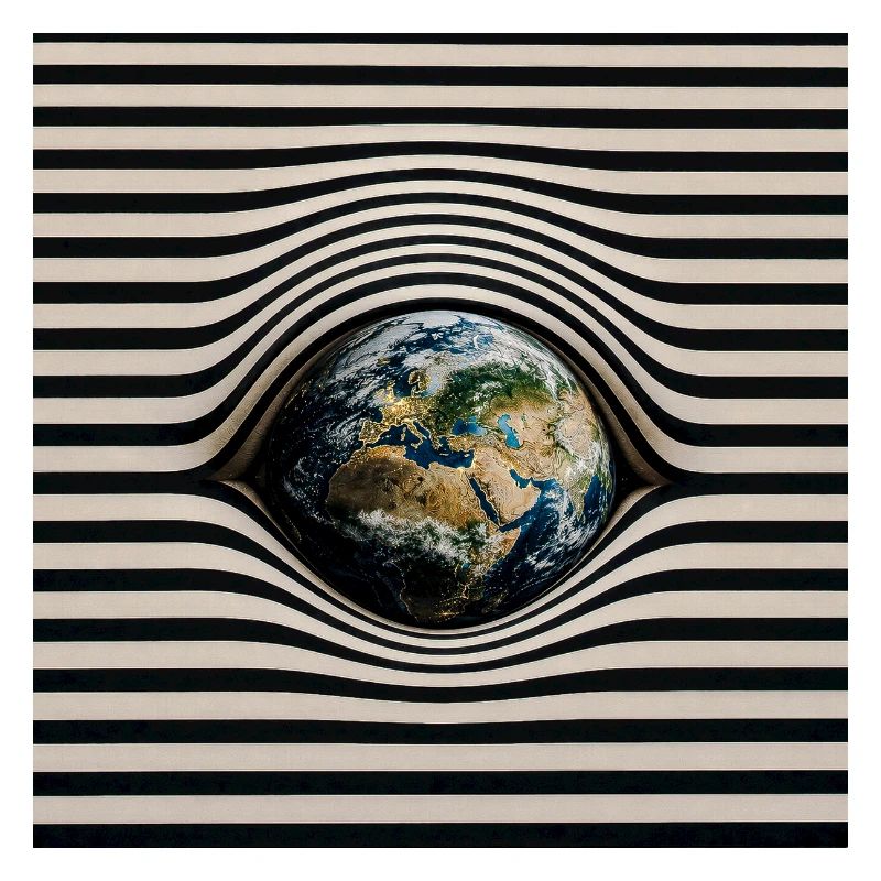 Earth in Optical Wave Pattern