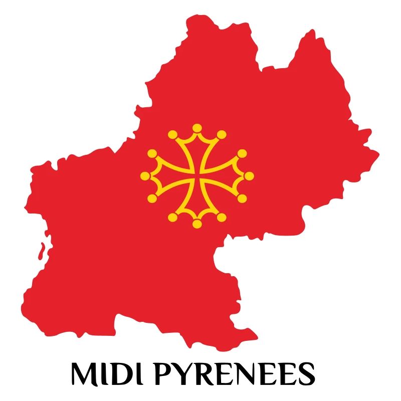 Map of the Midi-Pyrénées