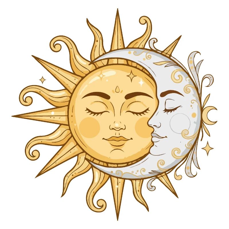 Sun and Moon Faces