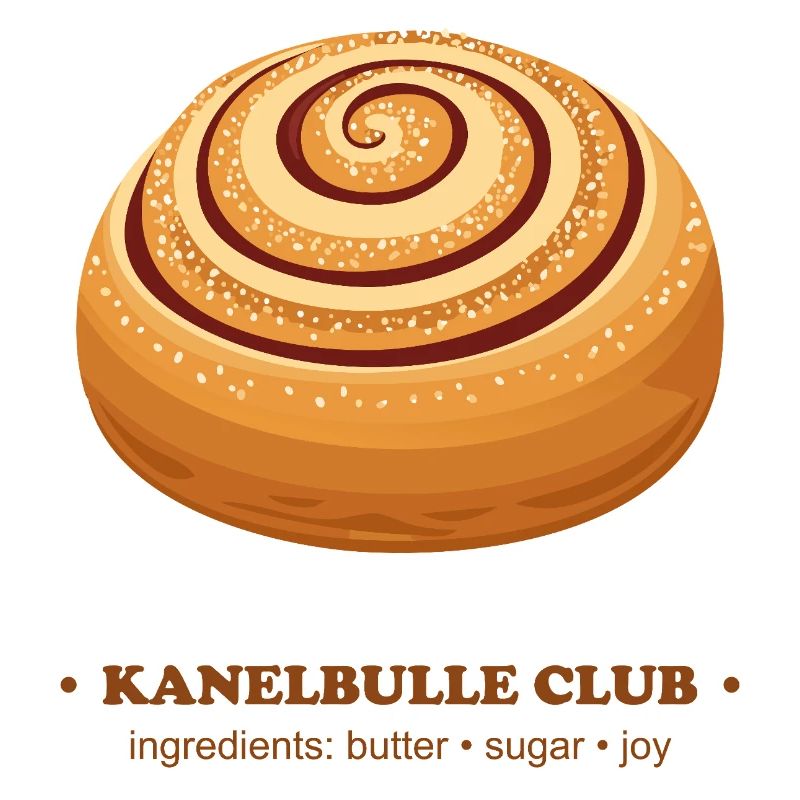 Skate Rolling Cinnamon Bun Design