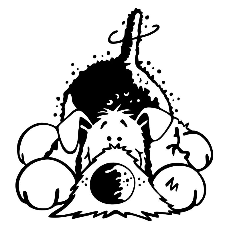 Verträumter Airedale Terrier