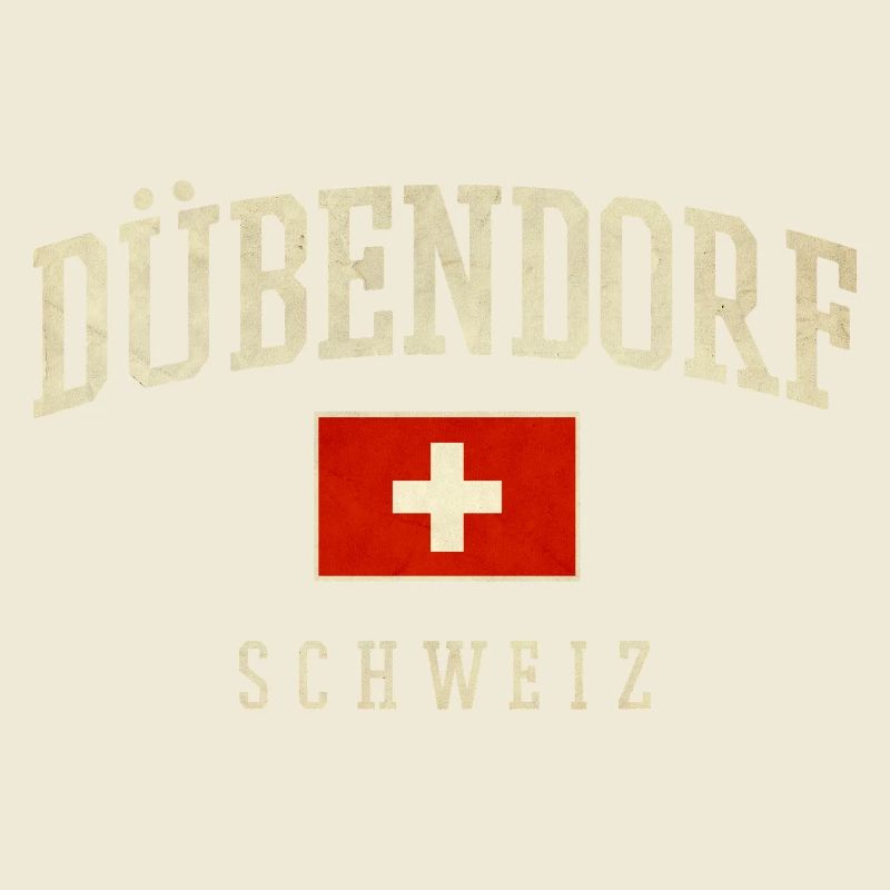 Design de Dübendorf, Suisse, avec drapeau
