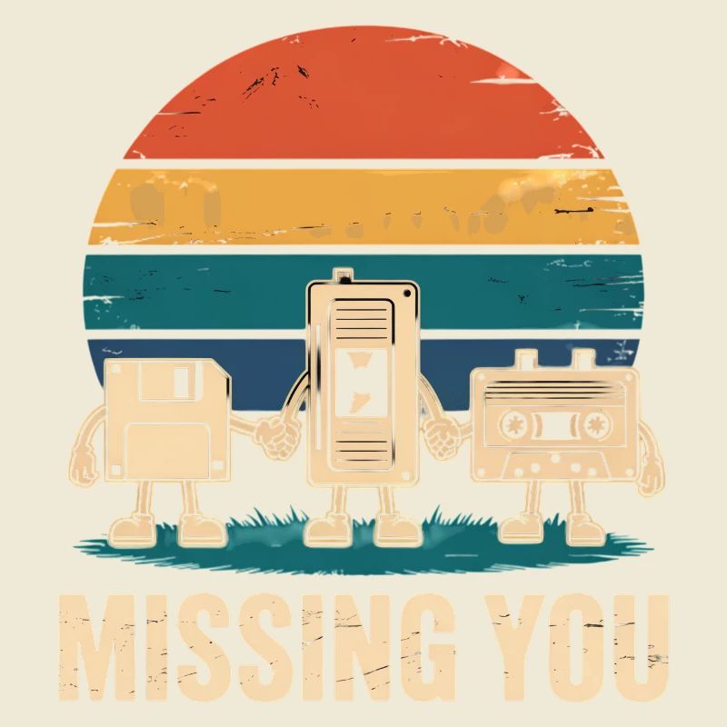 Kassette VHS Floppy Disc Diskette Retro