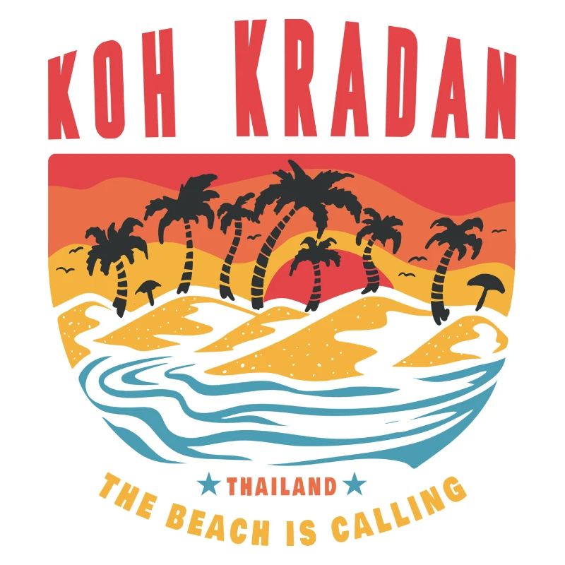 Conception de la plage de Koh Kradan en Thaïlande