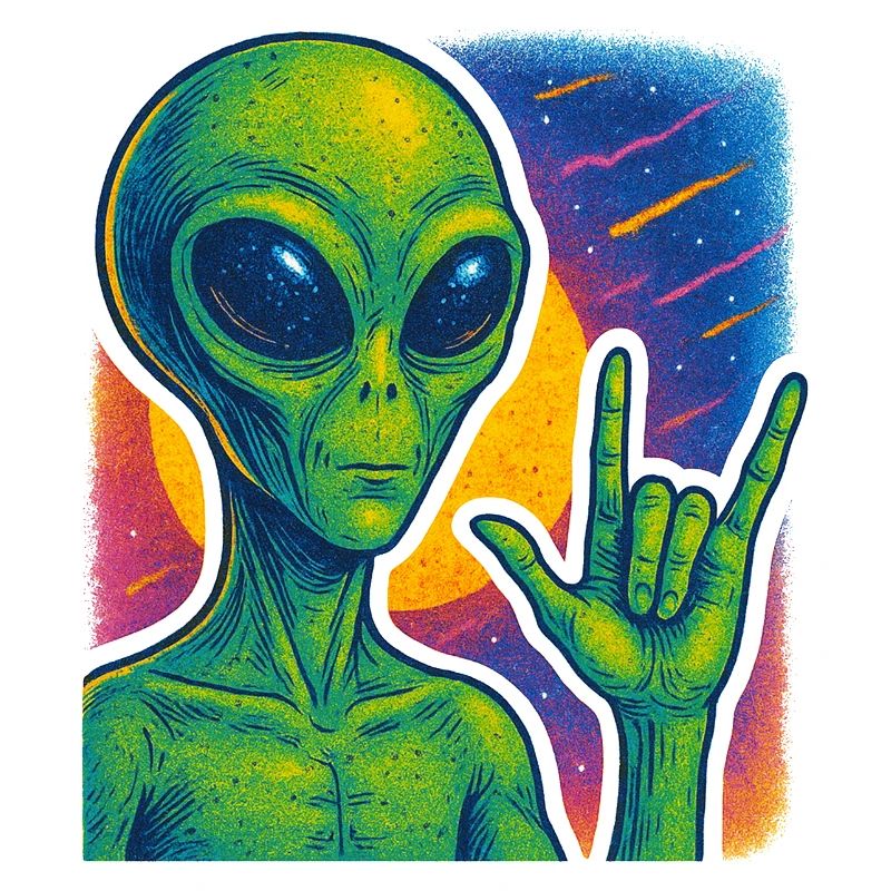 Illustration d'une main de roche extraterrestre galactique