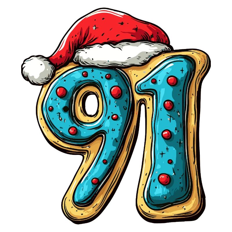 91 Numéro Cookie Noël
