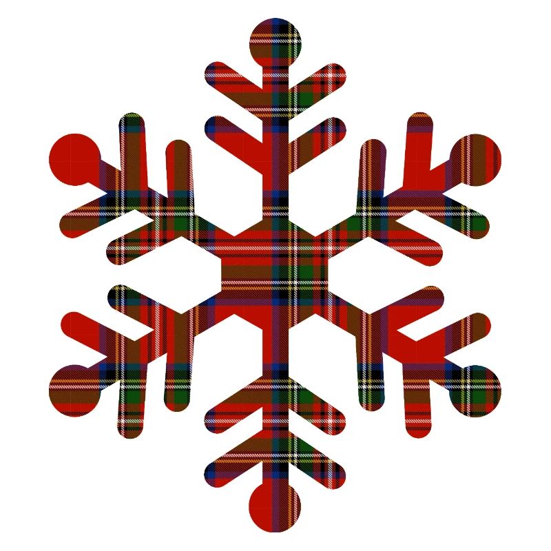 Red Tartan Snowflake