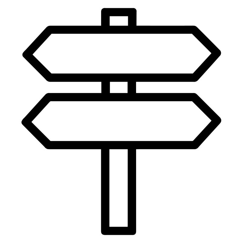 Direction sign
