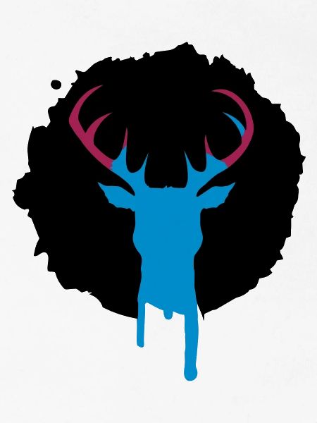 Patch de cerf graffiti