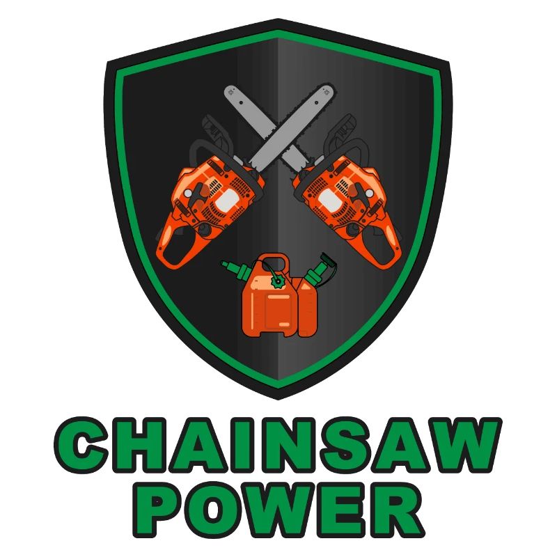 Blason de puissance de tronçonneuse - Boîte combi de carburant