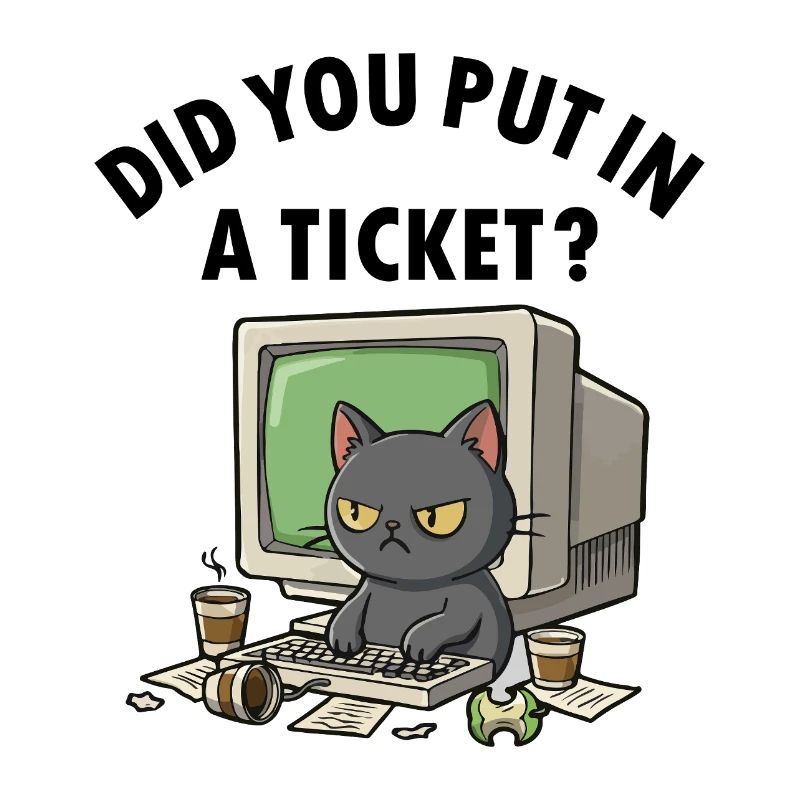 Helpdesk Cat demande, vous avez créé un ticket