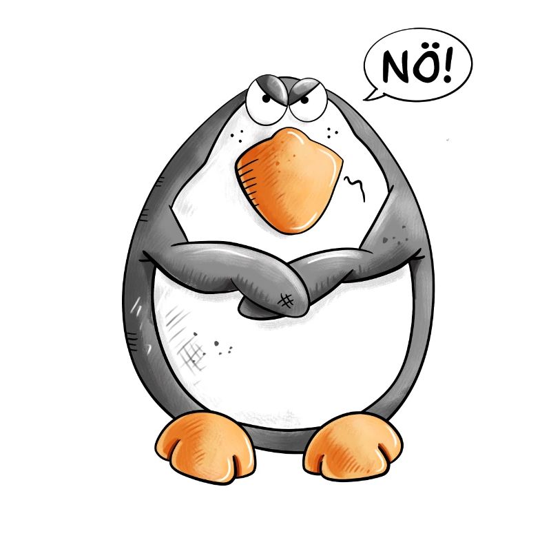 Nö Pinguin I Nein Statement Wildtier