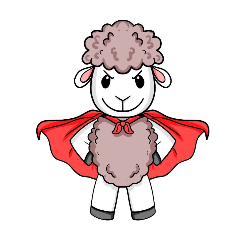 Super-héros de mouton