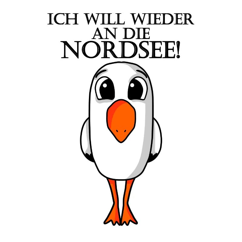 Nordsee Plattdeutsch Spruch Moin Möwe