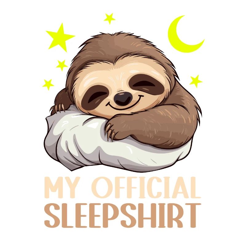Sleep Mode: Cuddly Sloth with Pillow