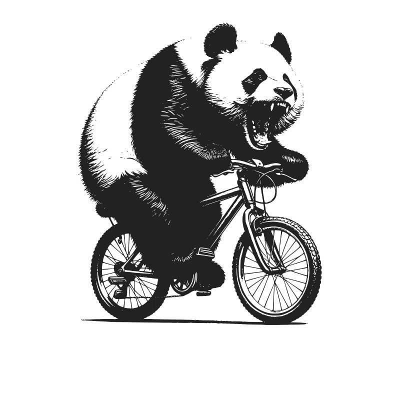 Panda cycliste