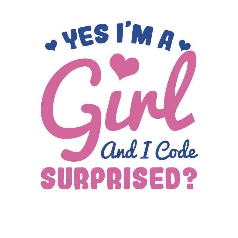 Girl and programmer