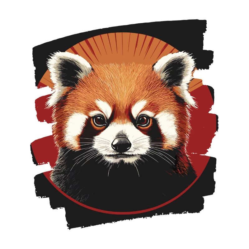 Roter Panda Retro