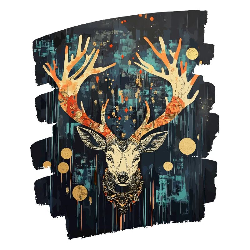 Deer with antlers