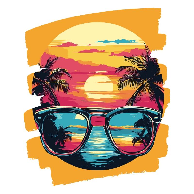 Sunglasses Summer Palm Trees
