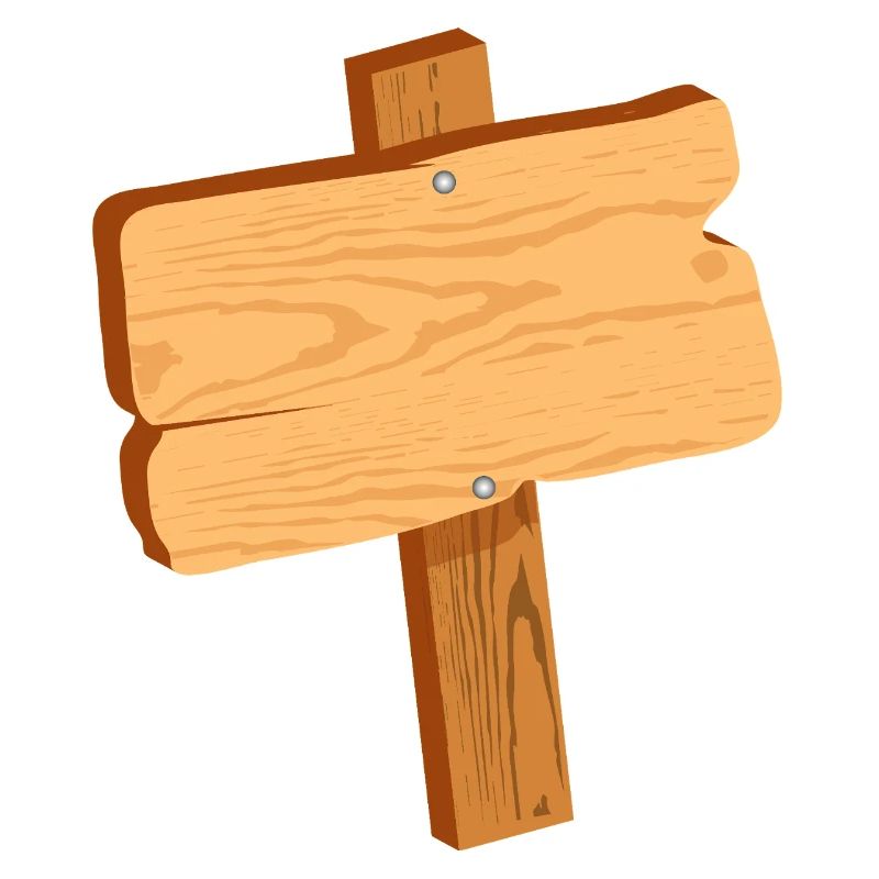 Panneau rustique en aspect bois sans texte