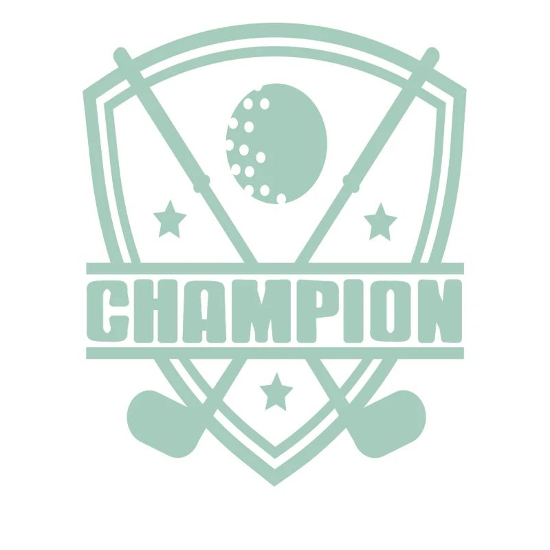 Badge de champion de golf pour les rois du swing compétitif