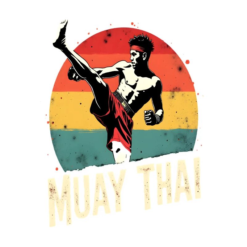 Drôle Muay Thai Boxe Muay Thai