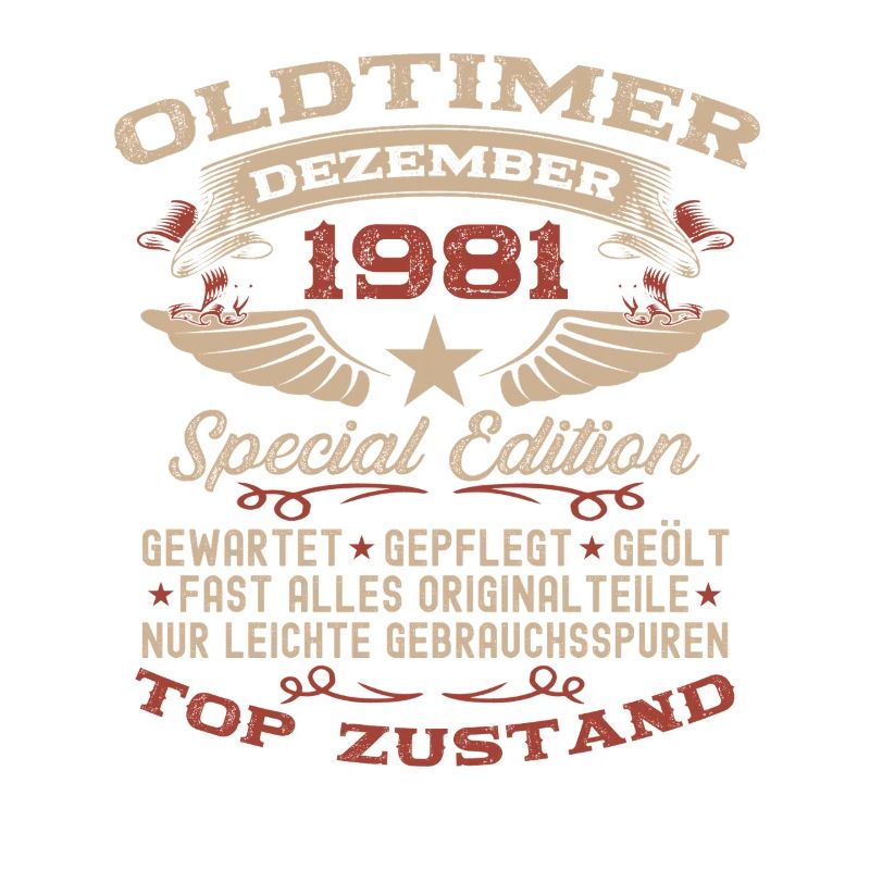 44. Geburtstag Geschenk Oldtimer Dezember 1981