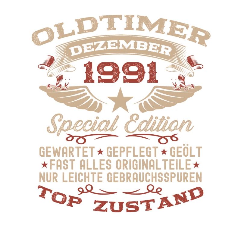 34. Geburtstag Geschenk Oldtimer Dezember 1991