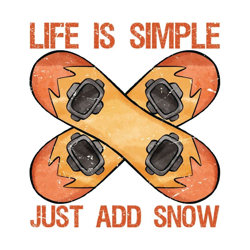 La vie de snowboard drôle est simple : il suffit d’ajouter de la neige